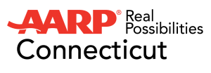 AARP Connecticut logo "Real Possibilities"