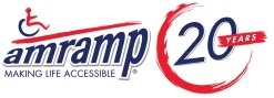 Amramp Logo "Making Life Accessible" "20 years"
